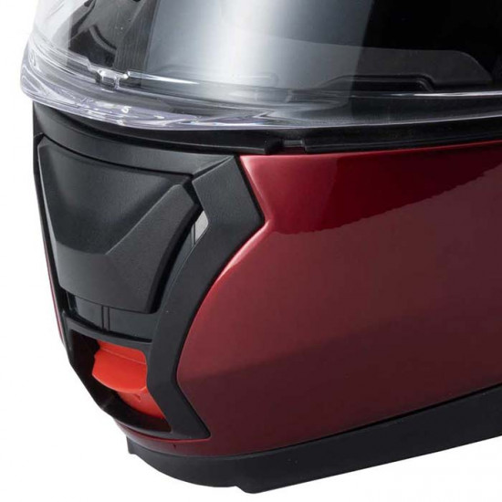 Vcan H272 Gloss Burgundy Helmet Flip Front Motorcycle Helmets - SKU RLMWHTS026