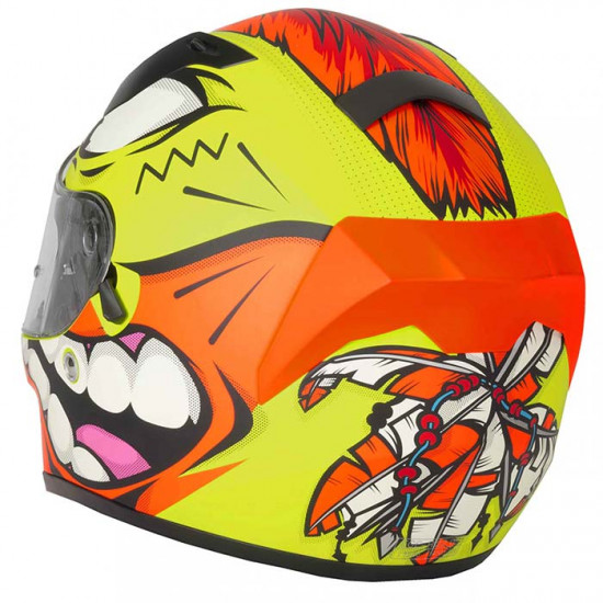 Vcan H128 Mohawk Yellow Helmet