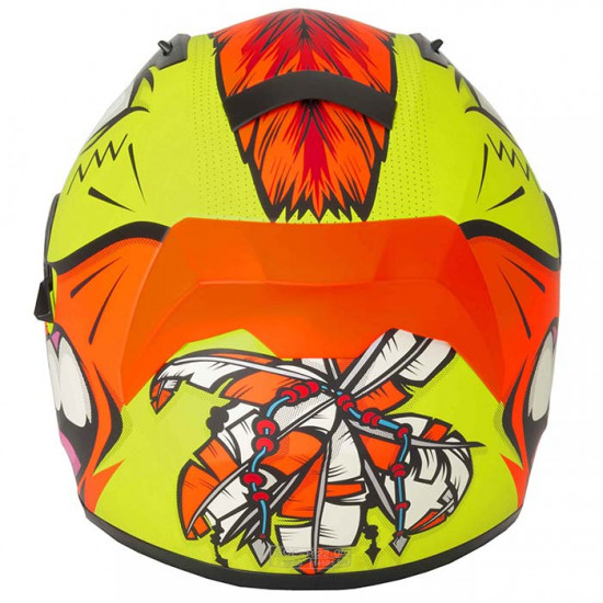 Vcan H128 Mohawk Yellow Helmet £109.95 Full Face Helmets - SKU RLMWHOT019 from RaceLeathers Motorcycle Clothing