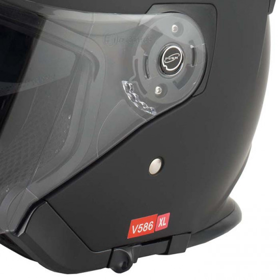 Vcan H586 Matt Black Helmet £89.95 Open Face Helmets - SKU RLMWHFE006 from RaceLeathers Motorcycle Clothing