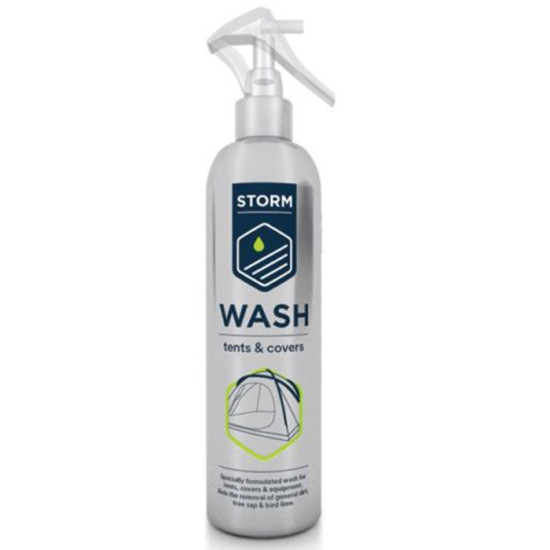 Storm Cover And Tent Wash Spray On Cleaner 225Ml £6.95 Rider Accessories - SKU 11951109 from RaceLeathers Motorcycle Clothing