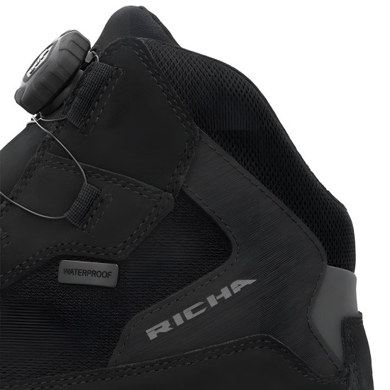 Richa Saturnus Waterproof Boots £189.99 Mens Motorcycle Touring Boots - SKU 084/4SATWP/BK/40 from RaceLeathers Motorcycle Clothing