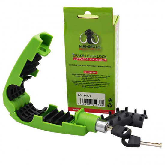 Mammoth Grip Brake Lever Lock £24.99 Security - SKU LOCGRP01 from RaceLeathers Motorcycle Clothing