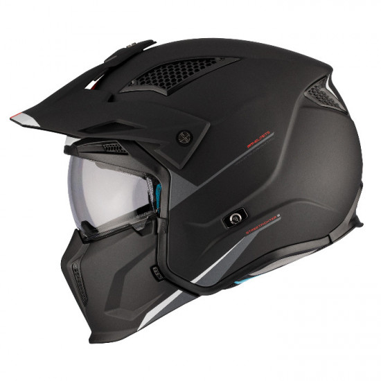 MT Streetfighter SV S Matt Black Helmet Open Face Helmets - SKU M13270000133