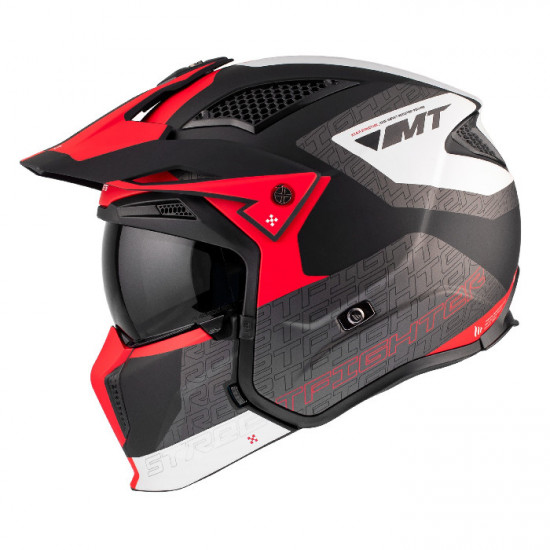 MT Streetfighter SV S Totem Matt Black Red Helmet