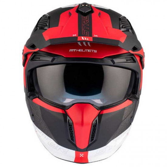 MT Streetfighter SV S Totem Matt Black Red Helmet £129.99 Open Face Helmets - SKU M132799511523 from RaceLeathers Motorcycle Clothing
