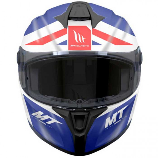 MT Targo S Britain Gloss Red White Blue Helmet