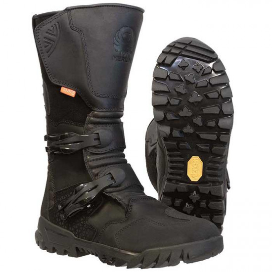 Merlin Maverick D3O Black Waterproof Boot £249.99 Mens Motorcycle Touring Boots - SKU MWB086/BLK/07 from RaceLeathers Motorcycle Clothing