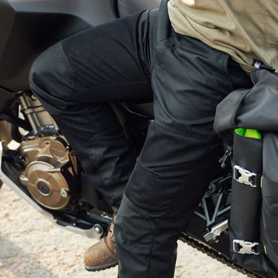 Merlin Shenstone Black D3O Cotec Wax Cotton Air Trouser £223.99 Mens Motorcycle Trousers - SKU MTP137/BLK/REG/2XL from RaceLeathers Motorcycle Clothing