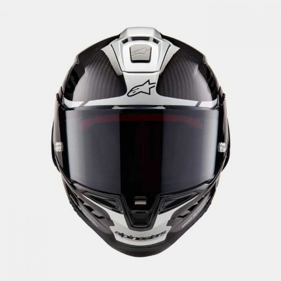 Alpinestars Supertech R10 Element Black Carb Silver Black Gloss £999.99 Full Face Helmets - SKU 82003241368XXL from RaceLeathers Motorcycle Clothing