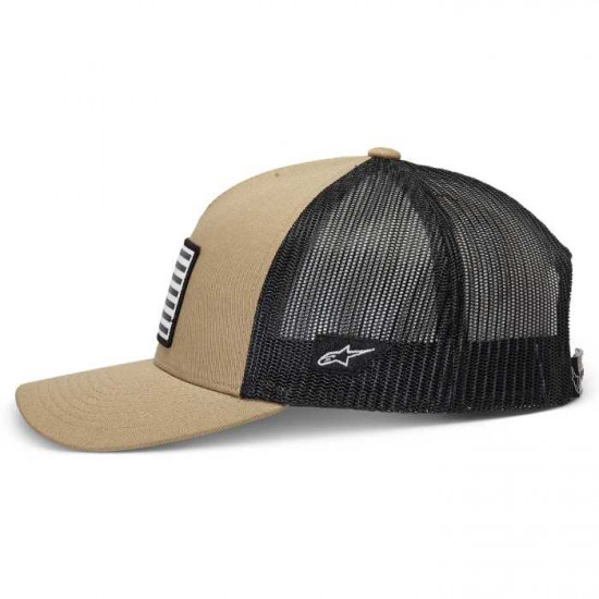 Alpinestars Flag Snapback Hat Sand Black Casual Wear - SKU 1211810132310