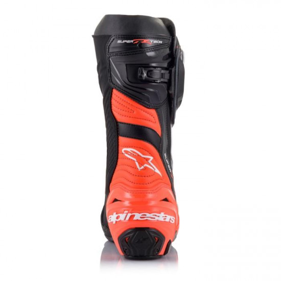 Alpinestars Supertech R Black Red Fluo White Grey £531.99 Mens Motorcycle Racing Boots - SKU 2220021132940 from RaceLeathers Motorcycle Clothing