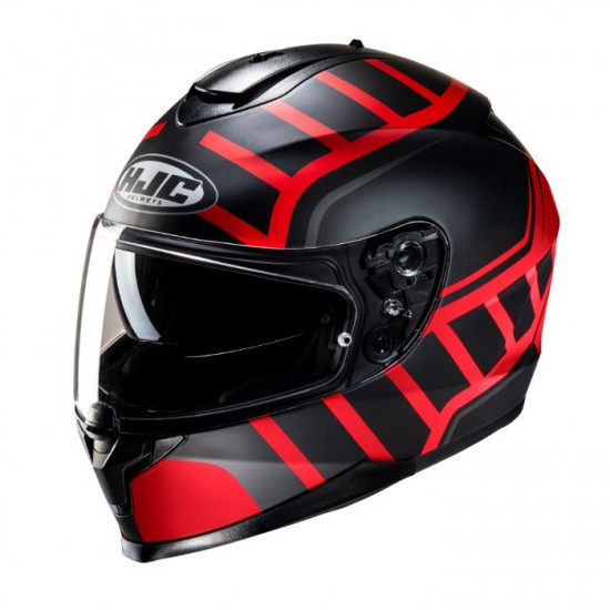HJC C70N Holt Red £149.99 Full Face Helmets - SKU C70NHRXS from RaceLeathers Motorcycle Clothing