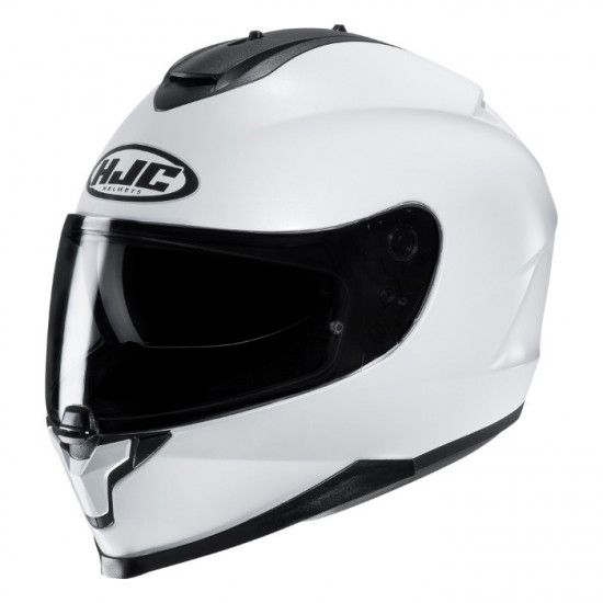 HJC C70N Pearl White £129.99 Full Face Helmets - SKU C70NWXS from RaceLeathers Motorcycle Clothing