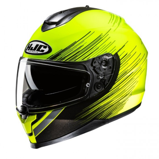 HJC C70N Sway Yellow £149.99 Full Face Helmets - SKU C70NSYXS from RaceLeathers Motorcycle Clothing