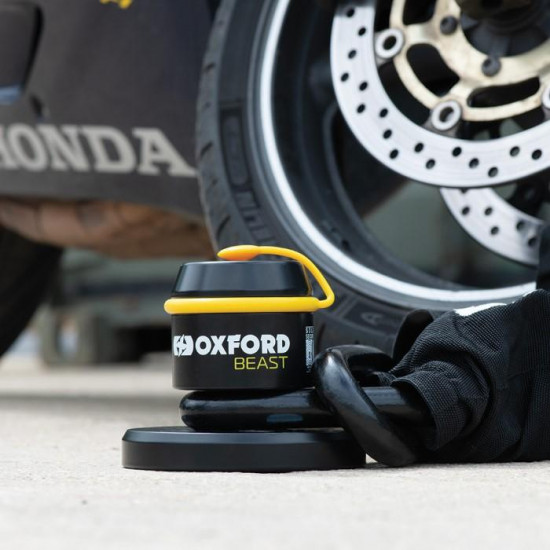 Oxford Beast Floor Lock £239.99 Security - SKU LK115 from RaceLeathers Motorcycle Clothing