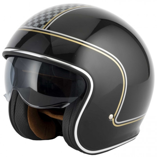 Vcan H589 Chequer Helmet £74.95 Open Face Helmets - SKU RLMWFEN041 from RaceLeathers Motorcycle Clothing