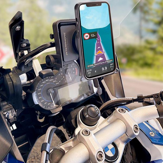 Interphone Quiklox Mount BMW Sat Nav Adaptor £49.99 Road Bike Accessories - SKU 012/SMQLBMWCR from RaceLeathers Motorcycle Clothing