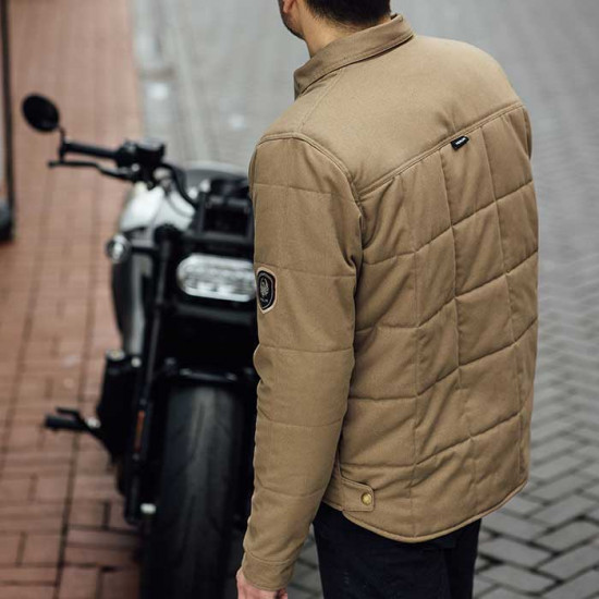 Merlin Codsall Tan Baffle Jacket £206.99 Mens Motorcycle Jackets - SKU MCP061/TAN/SML from RaceLeathers Motorcycle Clothing