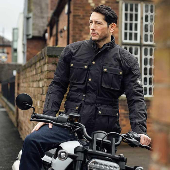 Merlin Burslem Eco Laminated Jacket Black £303.99 Mens Motorcycle Jackets - SKU MWP194/BLK/SML from RaceLeathers Motorcycle Clothing