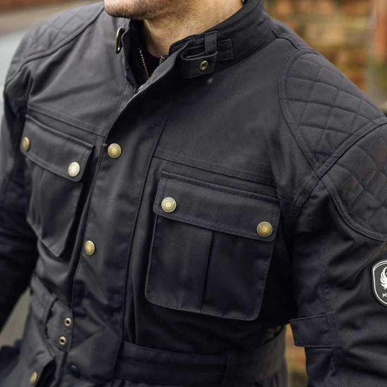 Merlin Burslem Eco Laminated Jacket Black £303.99 Mens Motorcycle Jackets - SKU MWP194/BLK/SML from RaceLeathers Motorcycle Clothing