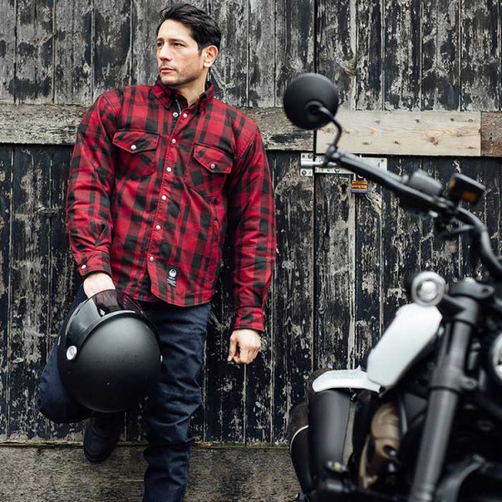Merlin Axe Hydro Waterproof Riding Shirt Red