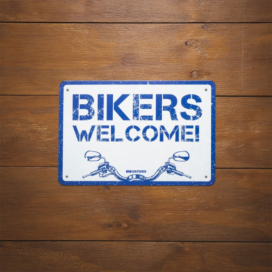 Oxford Garage Metal Sign: WELCOME