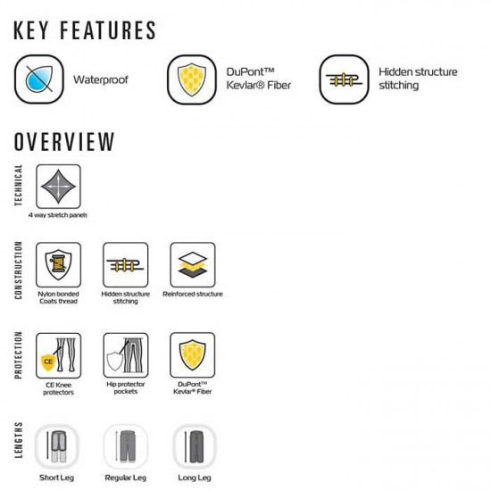 Oxford Super Leggings WS Black Short 08 £99.99 Ladies Motorcycle Trousers - SKU TW16910108 from RaceLeathers Motorcycle Clothing