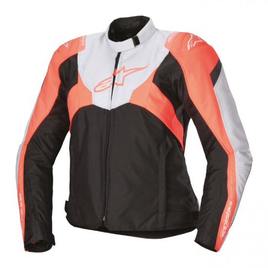 Alpinestars Stella T-Jaws V4 WP Jacket Black Ice Grey Fluo Coral £227.99 Ladies Motorcycle Jackets - SKU 321012517892XL from RaceLeathers Motorcycle Clothing