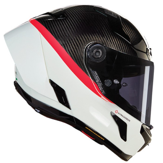 Nolan X-804 RS DOC 346 Carbon White Red £569.99 Full Face Helmets - SKU 550/840008303460 from RaceLeathers Motorcycle Clothing