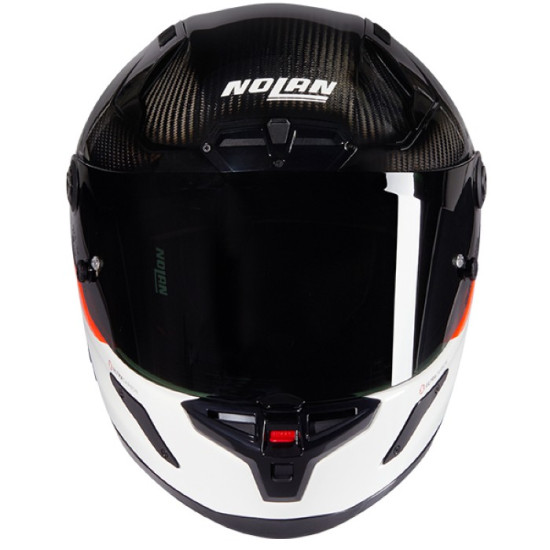 Nolan X-804 RS DOC 346 Carbon White Red £569.99 Full Face Helmets - SKU 550/840008303460 from RaceLeathers Motorcycle Clothing