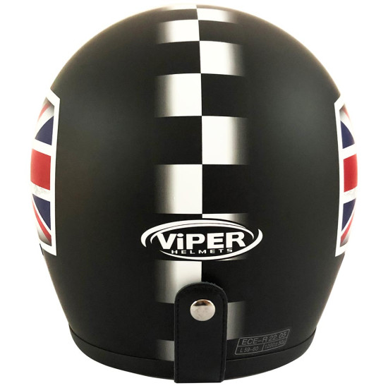 Viper RS05 Slim Union Jack Matt Motorcycle Helmet £64.95 Open Face Helmets - SKU A130UnionJackMattXS from RaceLeathers Motorcycle Clothing