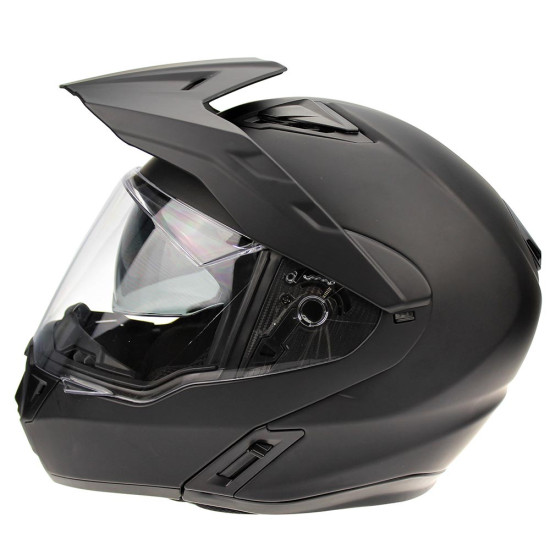 Viper RSV777 Enduro Flip Matt Black Motorcycle Helmet £129.95 Flip Front Motorcycle Helmets - SKU A252MattBlackXS from RaceLeathers Motorcycle Clothing