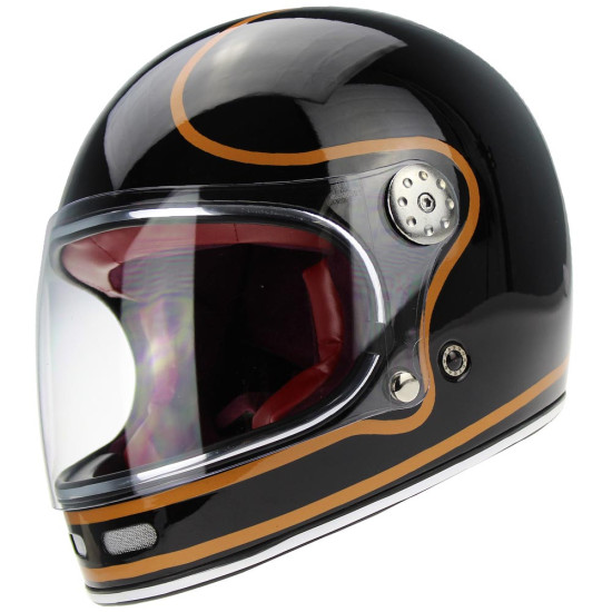 VPR.303 F656 Vintage Black Copper Motorcycle Helmet