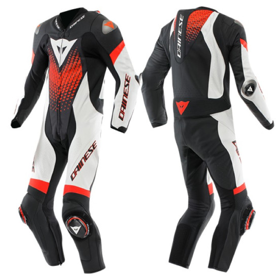 Dainese Laguna Seca 6 Perforated 1Pc N32 Black White Fluo Red