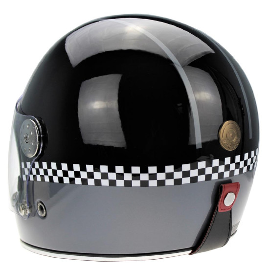 VPR.303 F656 Vintage Gp Black Grey Motorcycle Helmet £149.95 Full Face Helmets - SKU A311GPBlackGreyXS from RaceLeathers Motorcycle Clothing