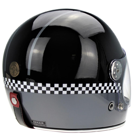 VPR.303 F656 Vintage Gp Black Grey Motorcycle Helmet £149.95 Full Face Helmets - SKU A311GPBlackGreyXS from RaceLeathers Motorcycle Clothing