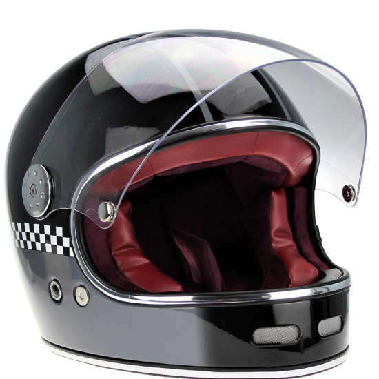 VPR.303 F656 Vintage Gp Black Grey Motorcycle Helmet £149.95 Full Face Helmets - SKU A311GPBlackGreyXS from RaceLeathers Motorcycle Clothing