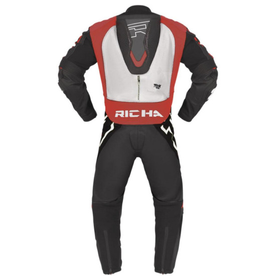 Richa Stradale GP 1 PC Blood Red White £599.99 Leather Suits - SKU 080/STRAUK/RW/46 from RaceLeathers Motorcycle Clothing