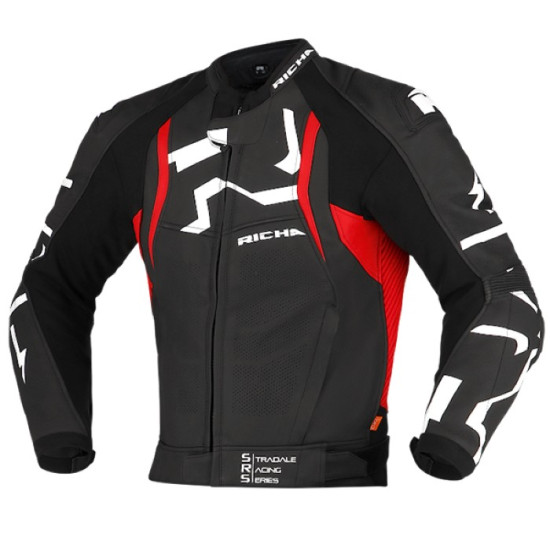 Richa Stradale Jacket Black Red £299.99 Mens Motorcycle Jackets - SKU 080/STRLUK/BR/46 from RaceLeathers Motorcycle Clothing
