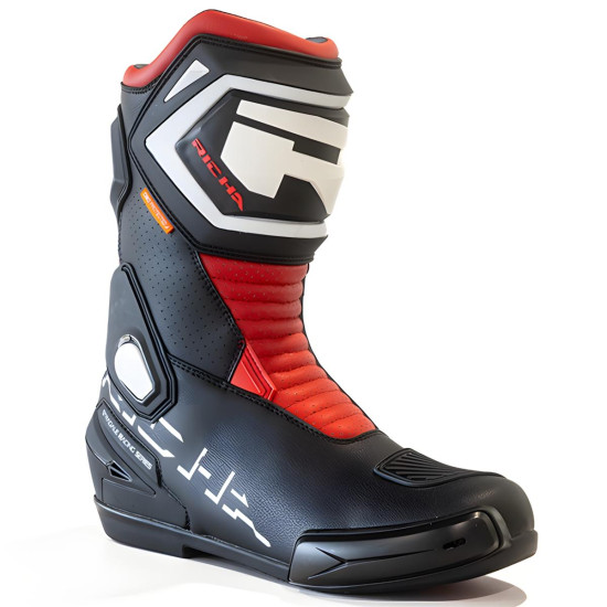 Richa Stradale Boot Black Red £149.99 Mens Motorcycle Touring Boots - SKU 084/STRAD/BR/39 from RaceLeathers Motorcycle Clothing