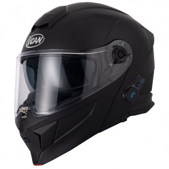 Vcan H276 Blinc Bluetooth Matt Black Helmet £209.99 Flip Front Motorcycle Helmets - SKU RLMWBHT001 from RaceLeathers Motorcycle Clothing