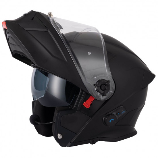 Vcan H276 Blinc Bluetooth Matt Black Helmet £209.99 Flip Front Motorcycle Helmets - SKU RLMWBHT001 from RaceLeathers Motorcycle Clothing