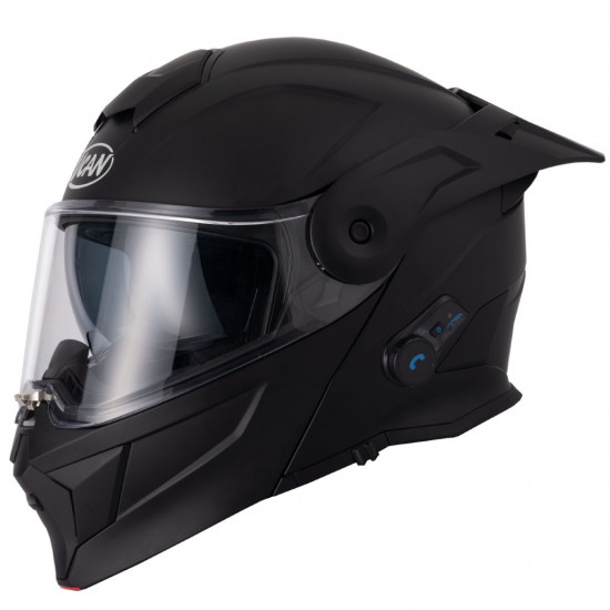 Vcan H276 Blinc Bluetooth Matt Black Helmet £209.99 Flip Front Motorcycle Helmets - SKU RLMWBHT001 from RaceLeathers Motorcycle Clothing