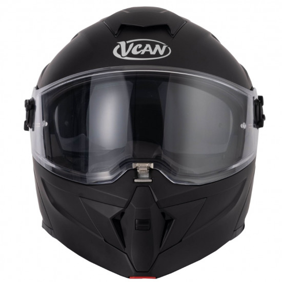 Vcan H276 Matt Black Helmet £129.99 Flip Front Motorcycle Helmets - SKU RLMWTSS001 from RaceLeathers Motorcycle Clothing