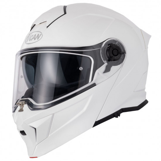 Vcan H276 White Helmet £129.99 Flip Front Motorcycle Helmets - SKU RLMWTSS007 from RaceLeathers Motorcycle Clothing