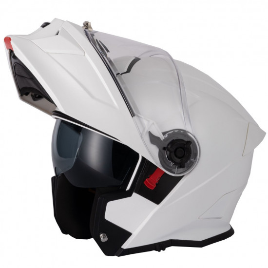 Vcan H276 White Helmet £129.99 Flip Front Motorcycle Helmets - SKU RLMWTSS007 from RaceLeathers Motorcycle Clothing