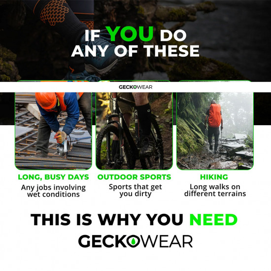 GeckoWear Knee Length Waterproof Compression Socks £44.99 Base Layers/Underwear - SKU SO200025S from RaceLeathers Motorcycle Clothing