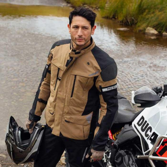Merlin Akashi Pro D3O Laminated Jacket Desert £359.95 Mens Motorcycle Jackets - SKU MWP197/DES/SML from RaceLeathers Motorcycle Clothing