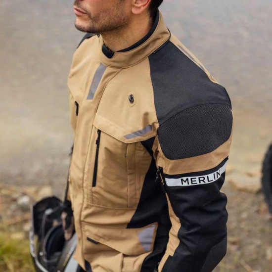 Merlin Akashi Pro D3O Laminated Jacket Desert £359.95 Mens Motorcycle Jackets - SKU MWP197/DES/SML from RaceLeathers Motorcycle Clothing